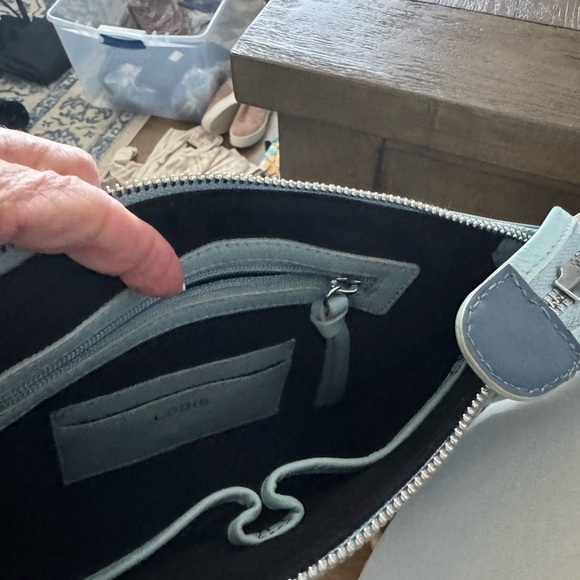 Lodis NWOT Blue Crossbody Bag with Structured Design - Picture 7 of 7